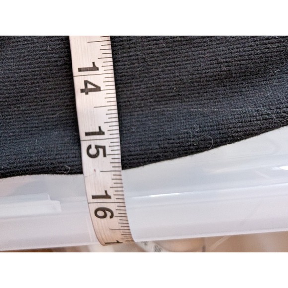 Hollister Womens 90s Ribbed Square Neck Mini Dress S Black Bodycon Soft Girl Y2K - Picture 11 of 12